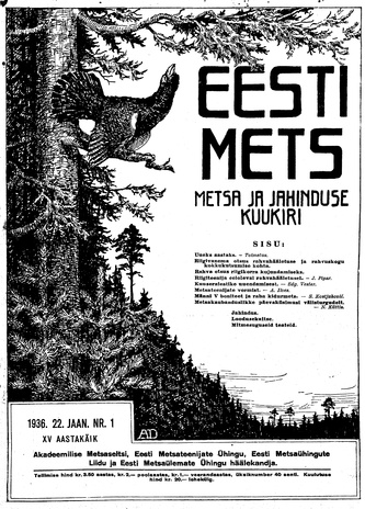 Eesti Mets ; 1 1936