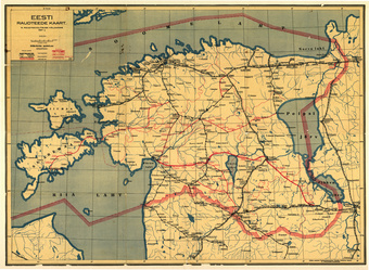 Eesti raudteede kaart : 1927.a