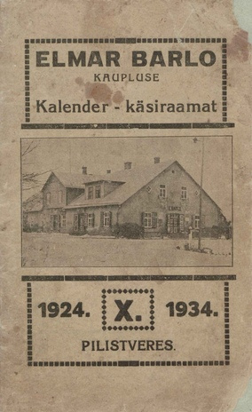 Kalender-käsiraamat "Perenaine" 1934 