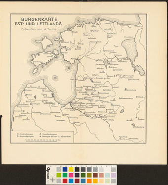 Burgenkarte Est- und Lettlands