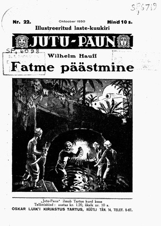 Jutu-Paun ; 22 1930-10