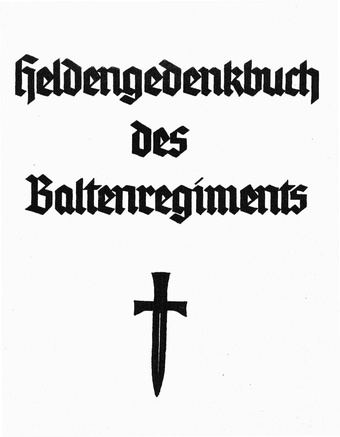 Heldengedenkbuch des Baltenregiments