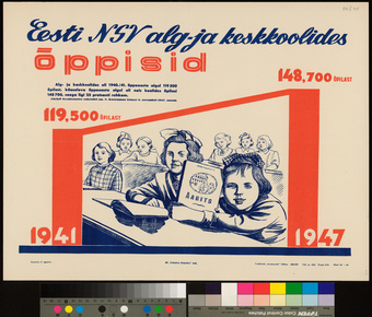 Eesti NSV alg- ja keskkoolides õppisid 1941, 1947