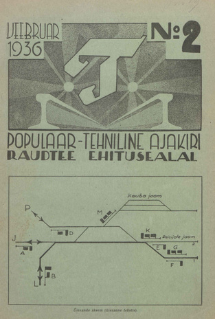 T : Populaar-tehniline ajakiri raudtee ehitusalal ; 2 (22) 1936-02-15
