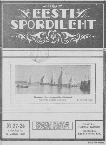 Eesti Spordileht ; 27-28 1922-07-22