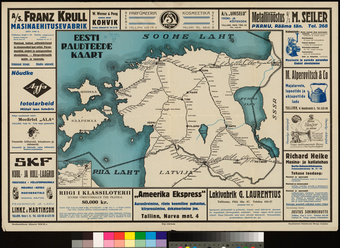 Eesti raudteede kaart 1935/36