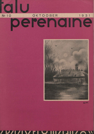 Taluperenaine : kodumajanduse ja kodukultuuri ajakiri ; 10 1931-10