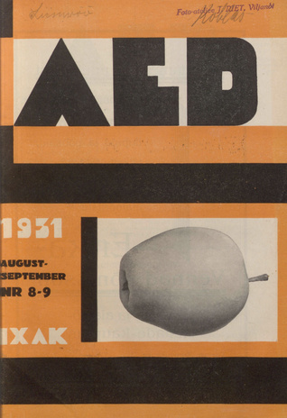 Aed : aianduse ajakiri ; 8-9 1931-09