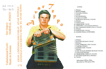 Eesti lõõtspillimuusikat Aivar Teppolt = Estonian concertina music by Aivar Teppo