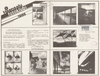 Haapsalu fotoklubi 1986 : auhinnatud fotosid 1986. aasta aruandenäituselt 