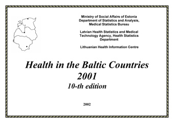 Health in the Baltic countries ; 2001