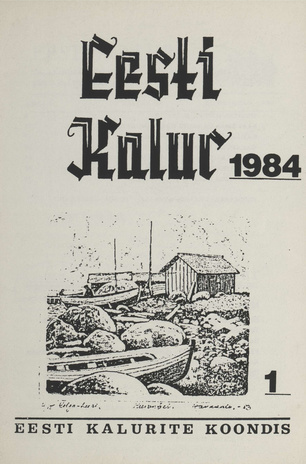Eesti Kalur ; 1 1984-01