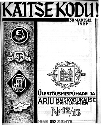 Kaitse Kodu! ; 12-13 1929