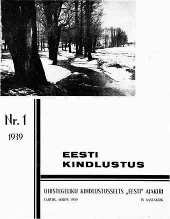 Eesti Kindlustus ; 1 1939-03