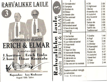 Rahvalikke laule veteranide duetilt "Erich & Elmar". 3