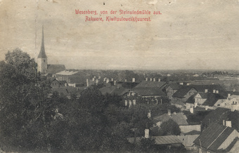Wesenberg von der Steinwindmühle aus : Rakwere kiwituuleweski juurest