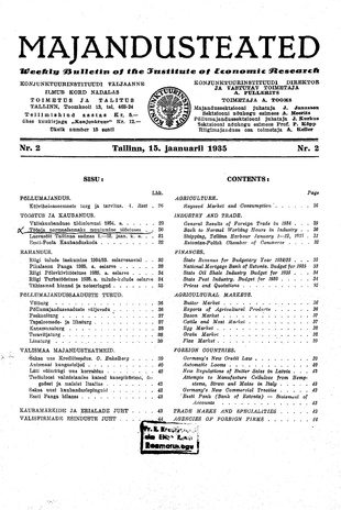 Majandusteated ; 2 1935-01-15