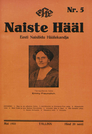 Naiste Hääl ; 5 1931-05