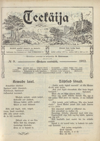 Teekäija : Eesti Baptisti Koguduse Ühenduse häälekandja ; 9 1912