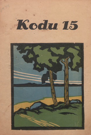 Kodu : perekondlik kirjanduse, teaduse ja kunsti ajakiri ; 15 1934-08