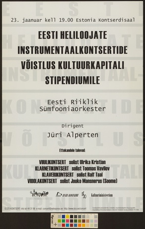 Eesti heliloojate instrumentaalkontsertide võistlus kultuurkapitali stipendiumile