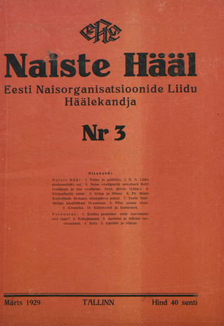 Naiste Hääl ; 3 1929-03