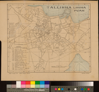 Tallinna linna plaan : Aasta Kalender 1914 [lisa] 