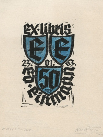Ex libris Ed. Einmann 50 