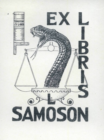 Ex libris L Samoson 
