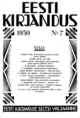 Eesti Kirjandus ; 7 1930