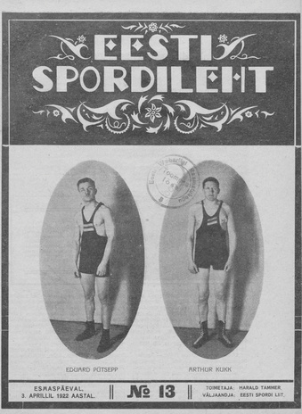 Eesti Spordileht ; 13 1922-04-03