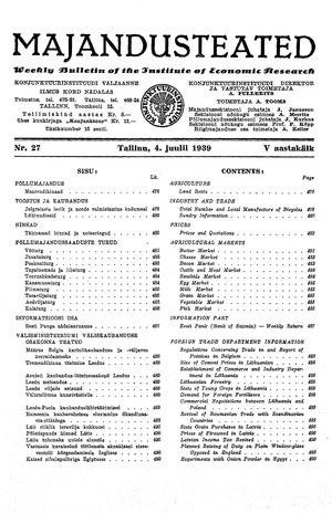 Majandusteated ; 27 1939-07-04