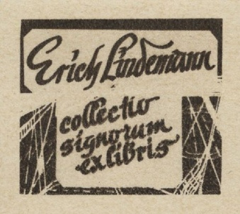 Erich Lindemann collectio signorum ex libris 