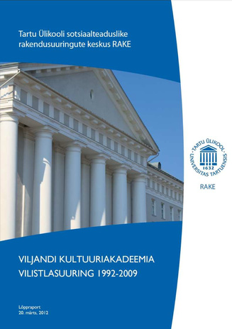 Viljandi Kultuuriakadeemia vilistlasuuring 1992-2009 : lõppraport