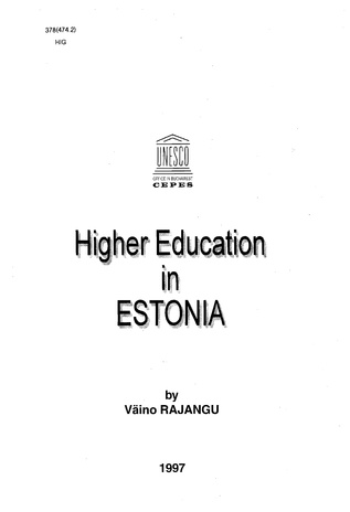 Higher education in Estonia 