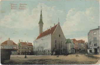 Ревель : ратуша = Tallinn : raatus = Reval : Rathaus