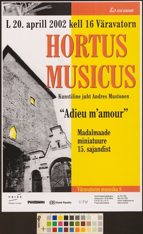 Hortus Musicus : adieu m'amour 