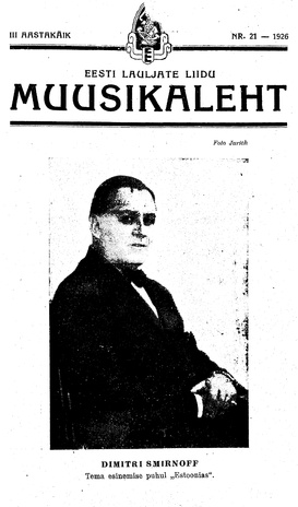 Muusikaleht ; 21 1926