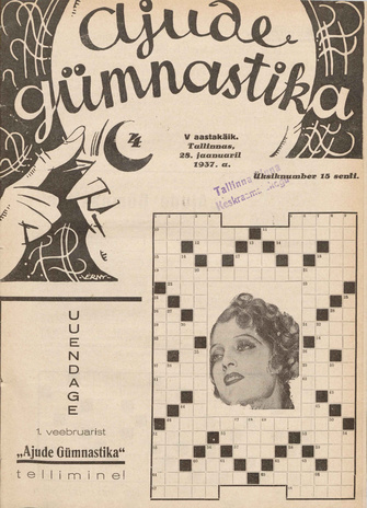 Ajude Gümnastika : ristsõnamõistatuste ajakiri ; 4 1937-01-28