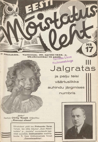 Eesti Mõistatusleht ; 17 1935-04-30