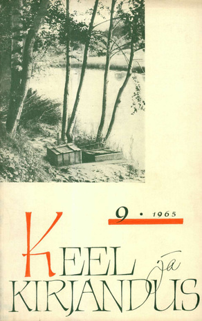 Keel ja Kirjandus ; 9 1965-09