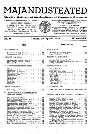 Majandusteated ; 16 1938-04-26