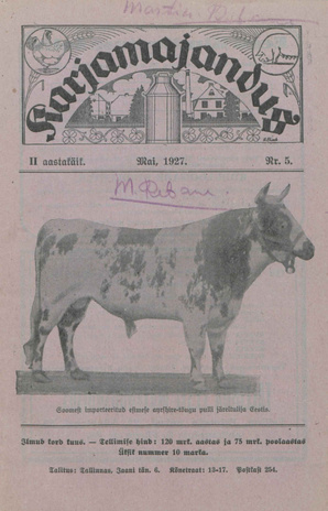 Karjamajandus ; 5 1927-05