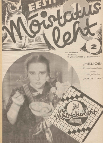 Eesti Mõistatusleht ; 2 1936-01-16