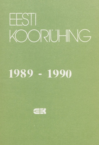 Eesti kooriühing 1989-1990 