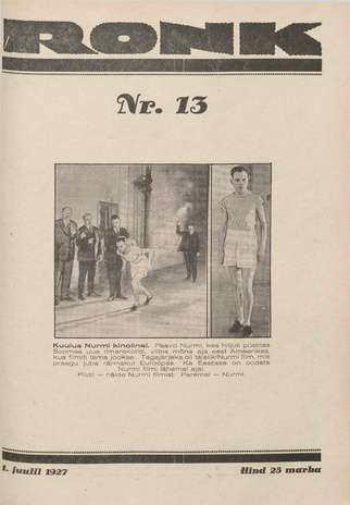 Ronk : perekonna ajakiri ; 13 (169) 1927-07-01