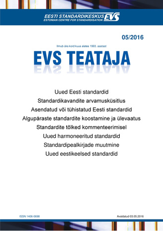EVS Teataja ; 5 2016-05-03