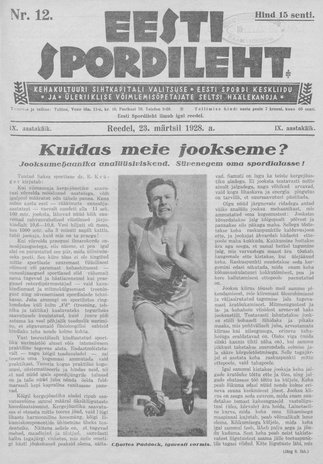 Eesti Spordileht ; 12 1928-03-23