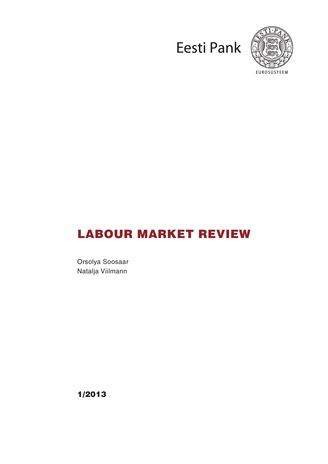 Labour market review ; 1/2013