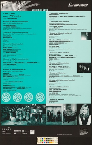 Veebruar 2004 : kontserdid Tallinnas